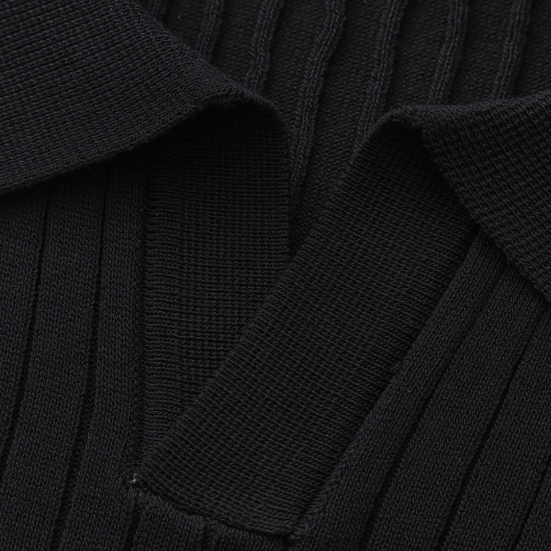 Maison Greyford | Men's Short Sleeve Polo | Ribbed