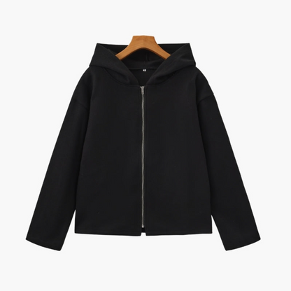 Maison Greyford | Women's Zip-Up Knit Hoodie | Old Money Essential
