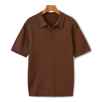 Maison Greyford | Men's Short Sleeve Polo | Ribbed