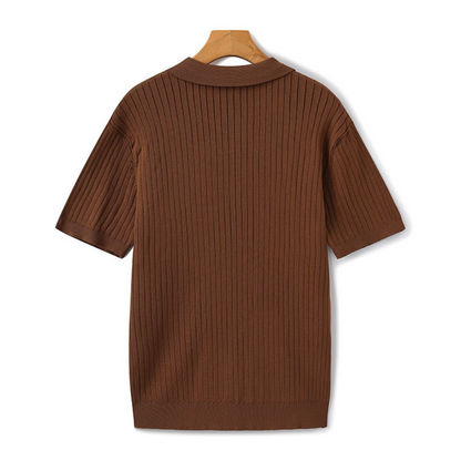Maison Greyford | Men's Short Sleeve Polo | Ribbed