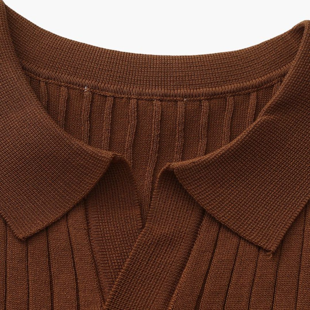 Maison Greyford | Men's Short Sleeve Polo | Ribbed