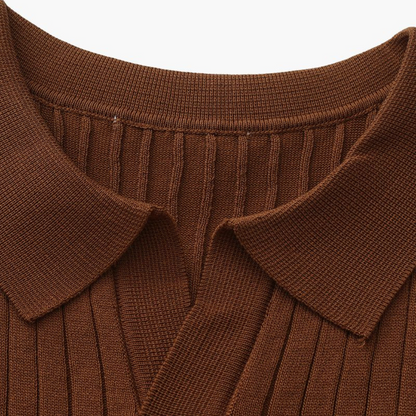 Maison Greyford | Men's Short Sleeve Polo | Ribbed