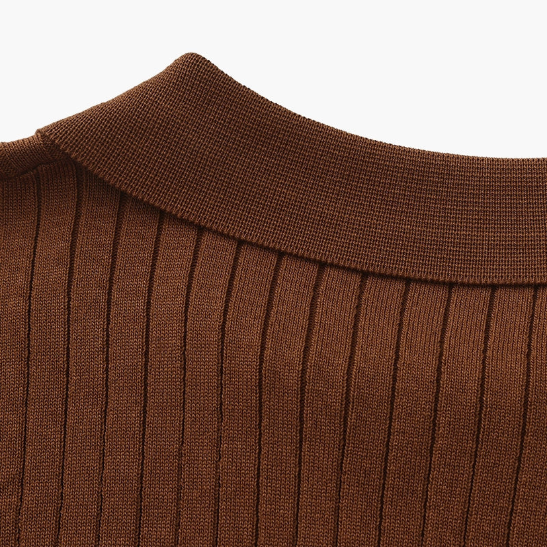 Maison Greyford | Men's Short Sleeve Polo | Ribbed