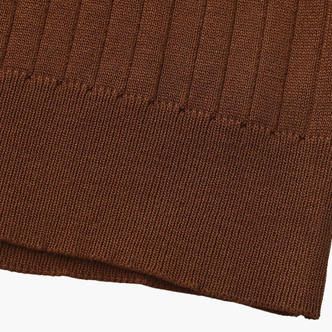 Maison Greyford | Men's Short Sleeve Polo | Ribbed