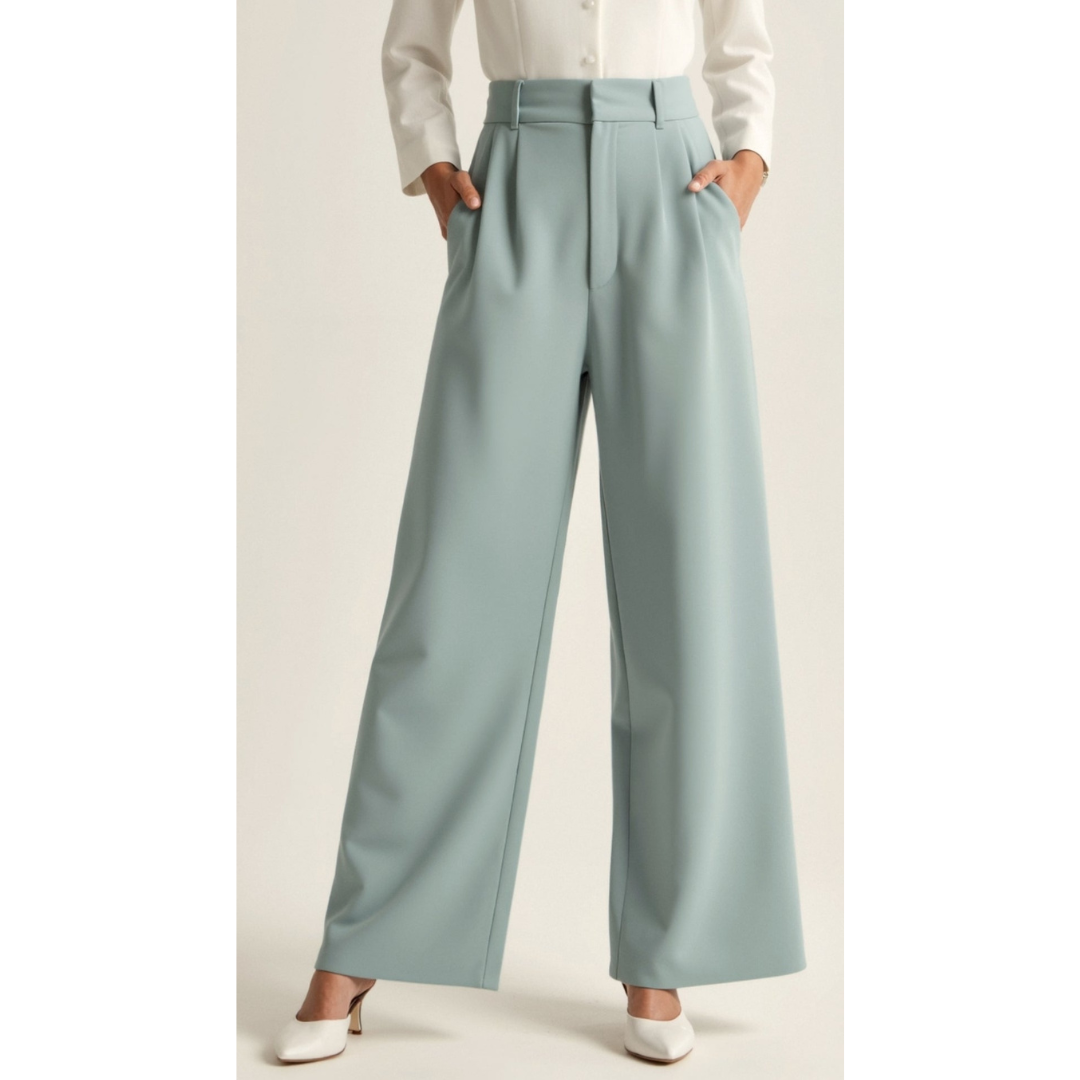 Maison Greyford | Women's High-Waist Wide-Leg Trousers