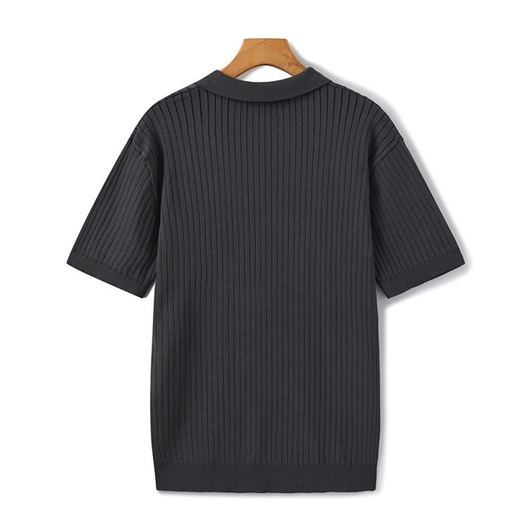 Maison Greyford | Men's Short Sleeve Polo | Ribbed