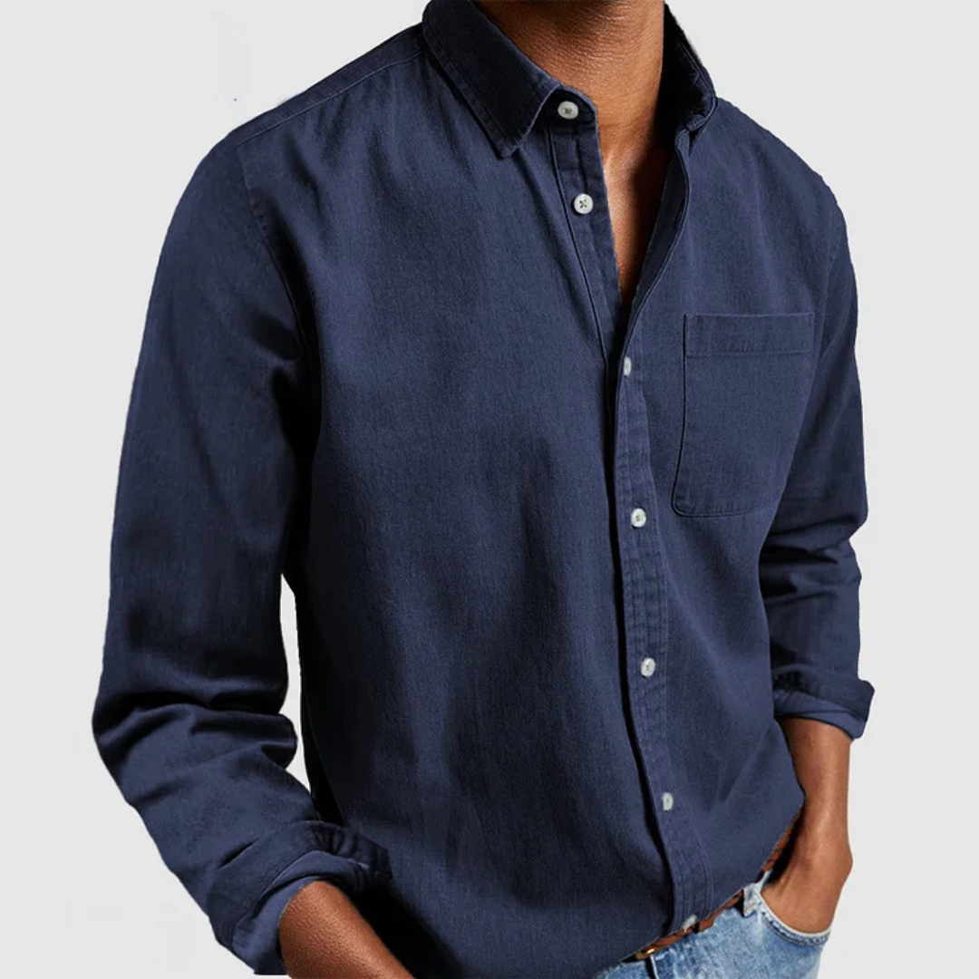 Maison Greyford | Men's Denim Shirt | Soft Cotton Blend