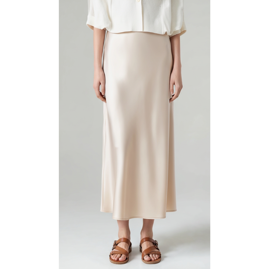 Maison Greyford | Women's Satin Maxi Skirt