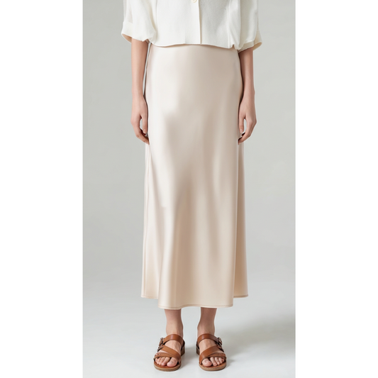 Maison Greyford | Women's Satin Maxi Skirt