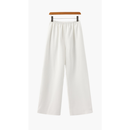 Maison Greyford | Women's Wide-Leg Elastic Waist Trousers