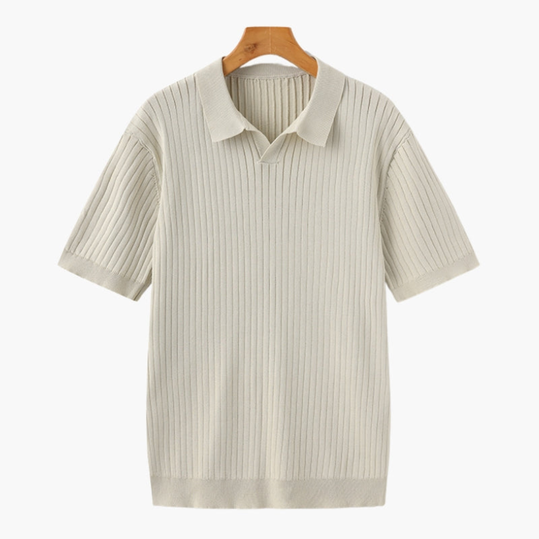 Maison Greyford | Men's Short Sleeve Polo | Ribbed