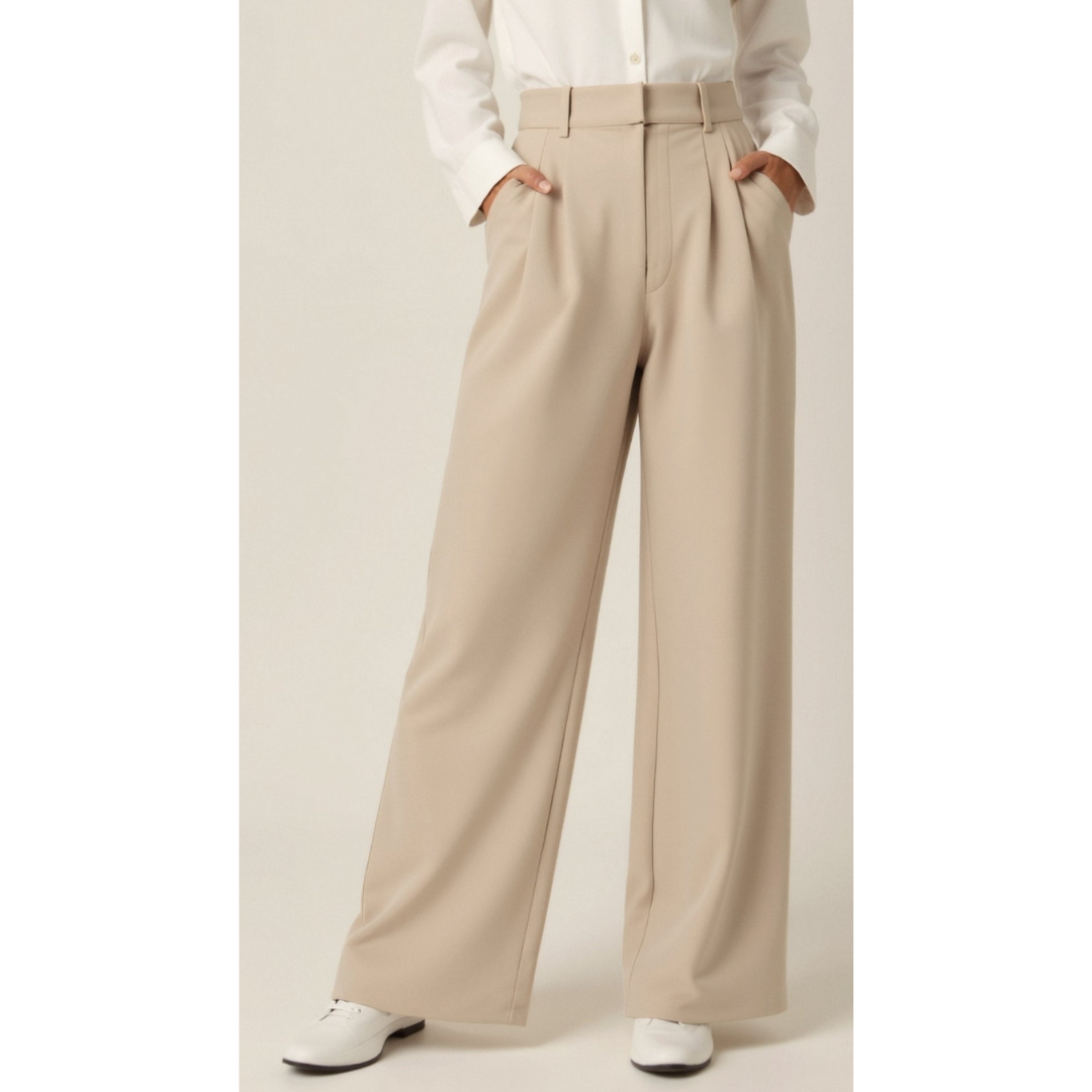 Maison Greyford | Women's High-Waist Wide-Leg Trousers