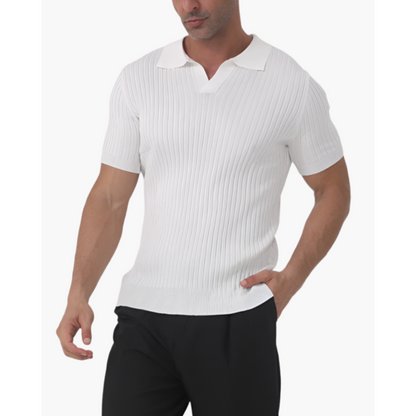 Maison Greyford | Men's Short Sleeve Polo | Ribbed