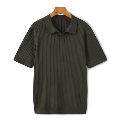 Maison Greyford | Men's Short Sleeve Polo | Ribbed