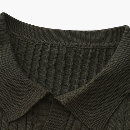 Maison Greyford | Men's Short Sleeve Polo | Ribbed