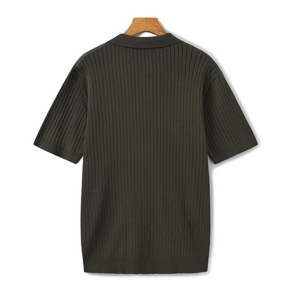 Maison Greyford | Men's Short Sleeve Polo | Ribbed