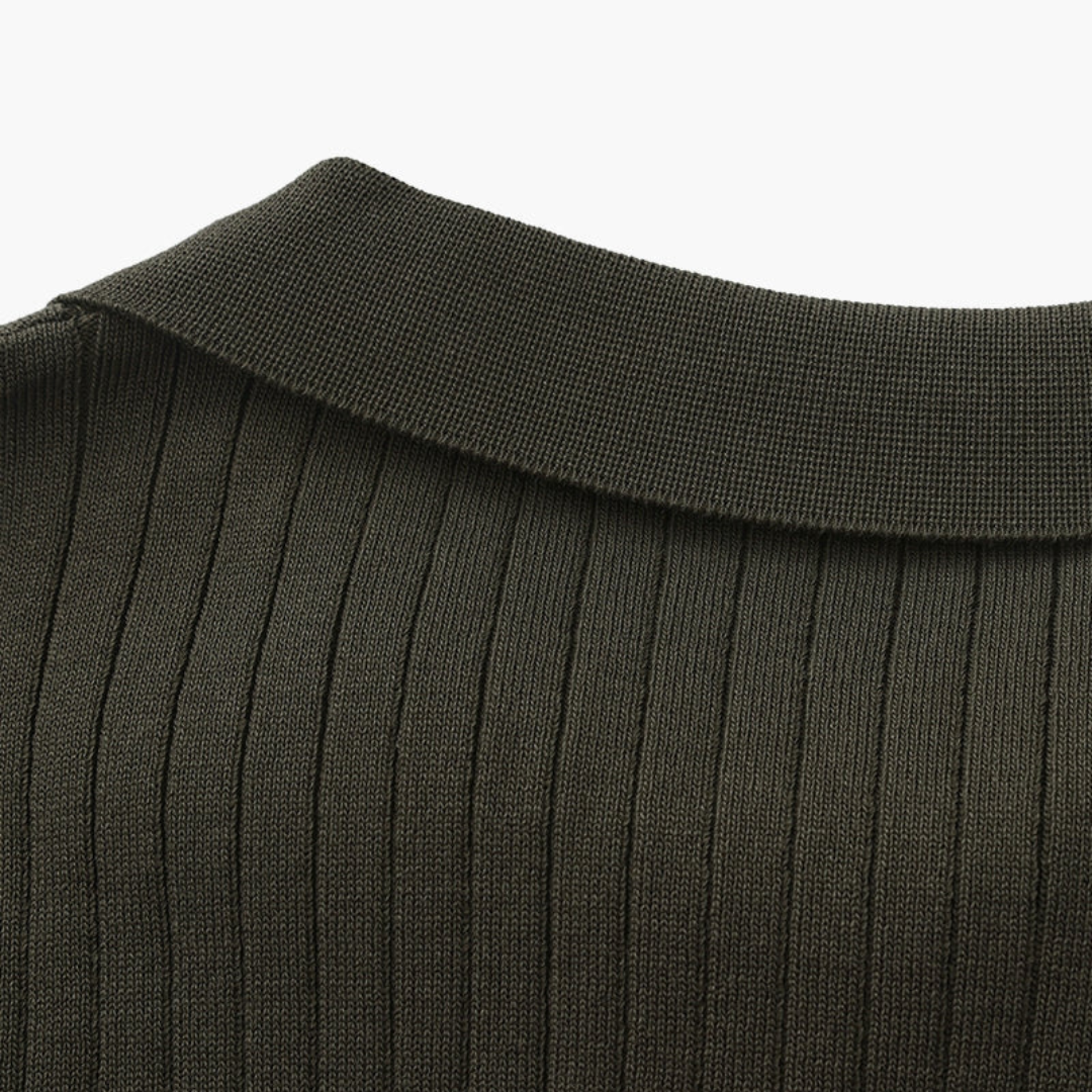 Maison Greyford | Men's Short Sleeve Polo | Ribbed