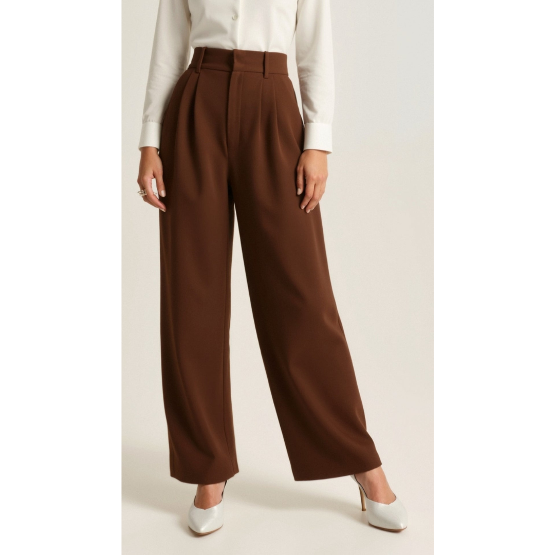 Maison Greyford | Women's High-Waist Wide-Leg Trousers