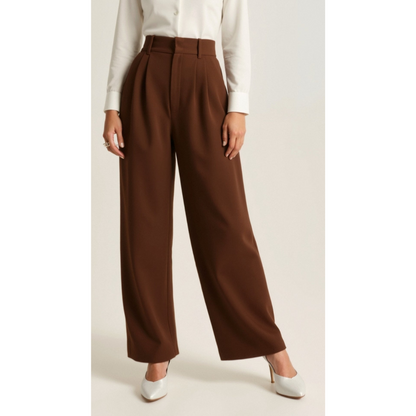 Maison Greyford | Women's High-Waist Wide-Leg Trousers