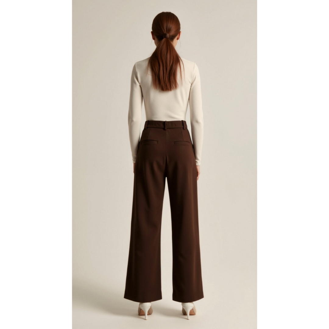 Maison Greyford | Women's High-Waist Wide-Leg Trousers
