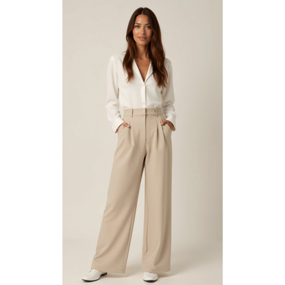 Maison Greyford | Women's High-Waist Wide-Leg Trousers