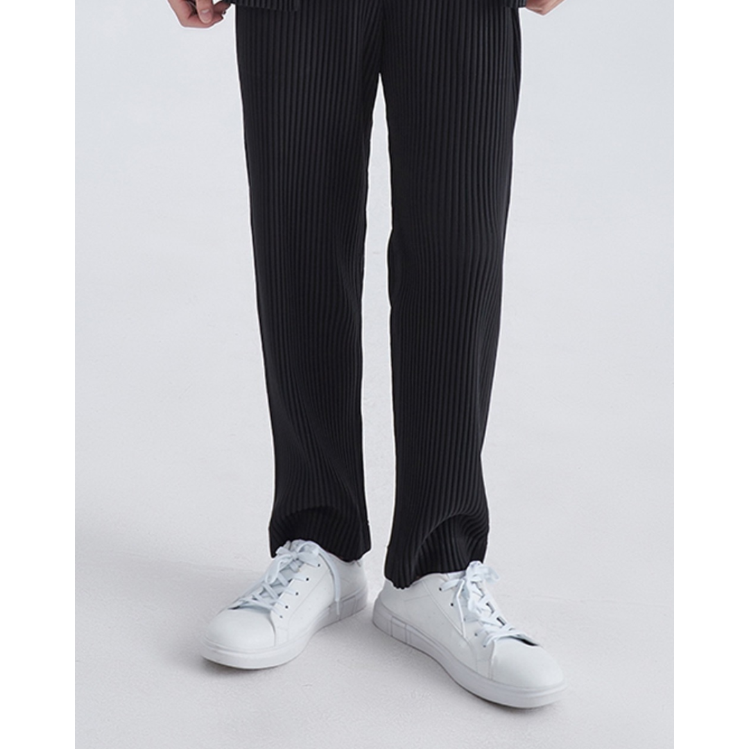 Maison Greyford | Men's Straight Fit Trousers | Ribbed