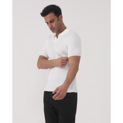 Maison Greyford | Men's Short Sleeve Polo | Ribbed