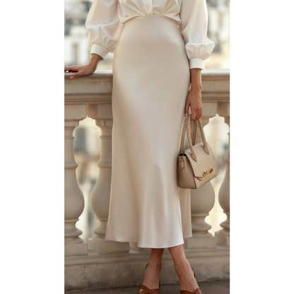 Maison Greyford | Women's Satin Maxi Skirt