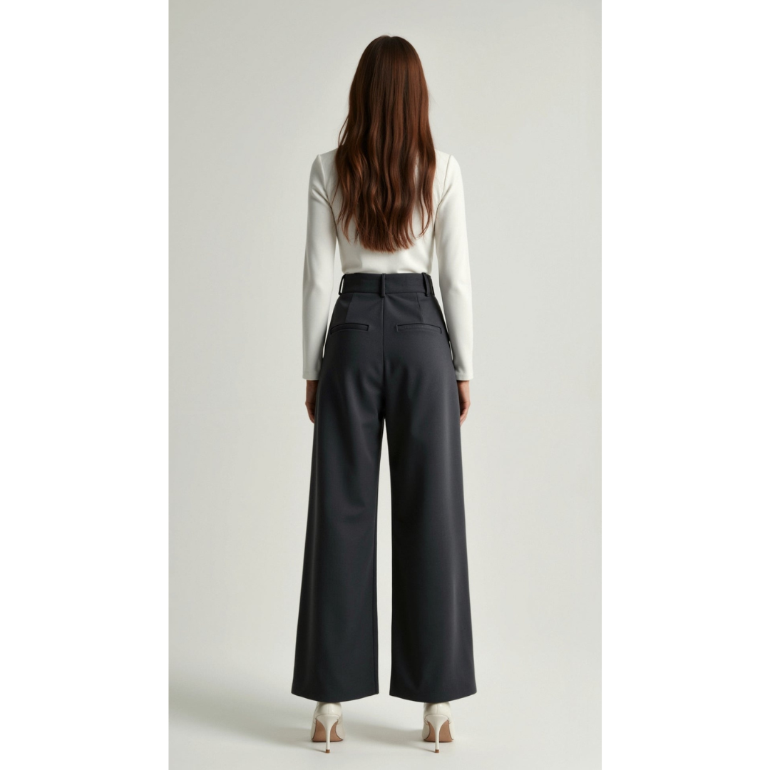 Maison Greyford | Women's High-Waist Wide-Leg Trousers
