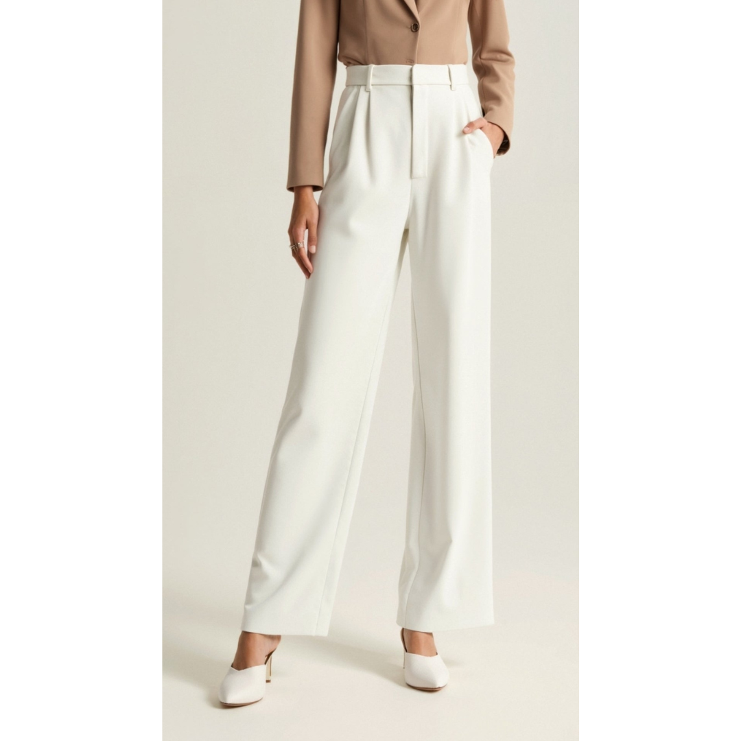 Maison Greyford | Women's High-Waist Wide-Leg Trousers
