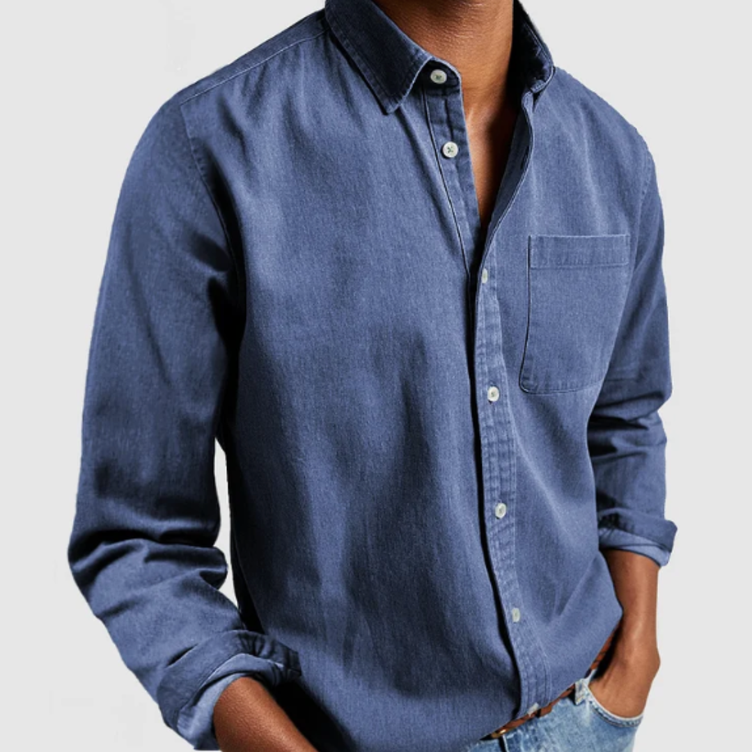 Maison Greyford | Men's Denim Shirt | Soft Cotton Blend