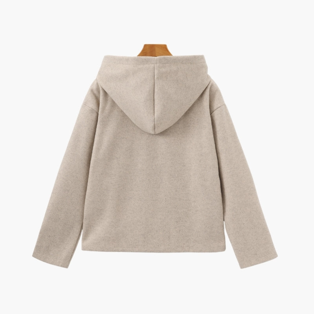 Maison Greyford | Women's Zip-Up Knit Hoodie | Old Money Essential