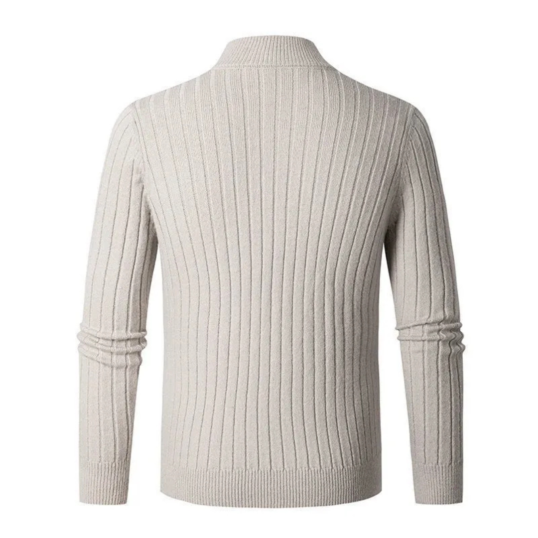Maison Greyford | Men's Half-Zip Sweater | Ribbed