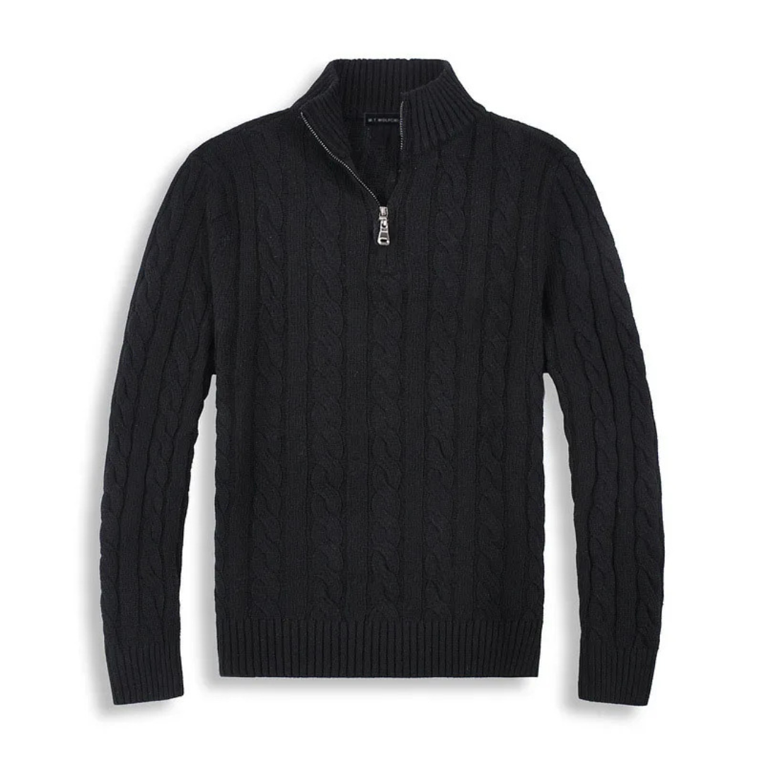 Maison Greyford | Men's Zip Up Sweater | Knitted