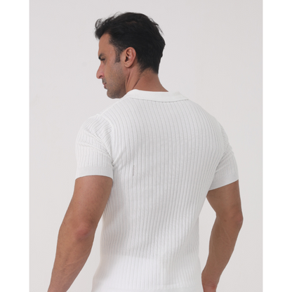 Maison Greyford | Men's Short Sleeve Polo | Ribbed