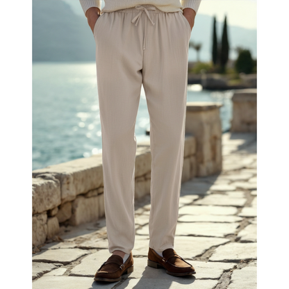 Maison Greyford | Men’s Casual Linen Trousers | Lightweight Comfort