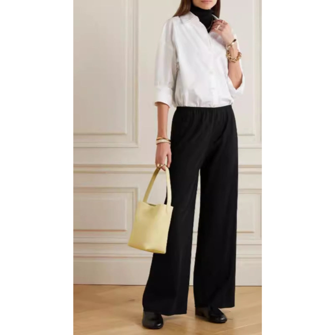 Maison Greyford | Women's Wide-Leg Elastic Waist Trousers
