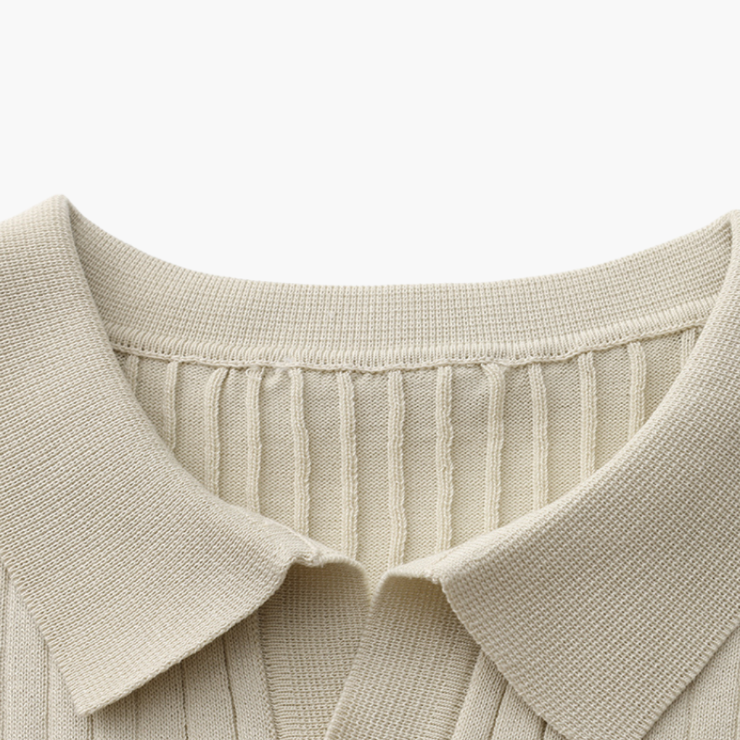 Maison Greyford | Men's Short Sleeve Polo | Ribbed