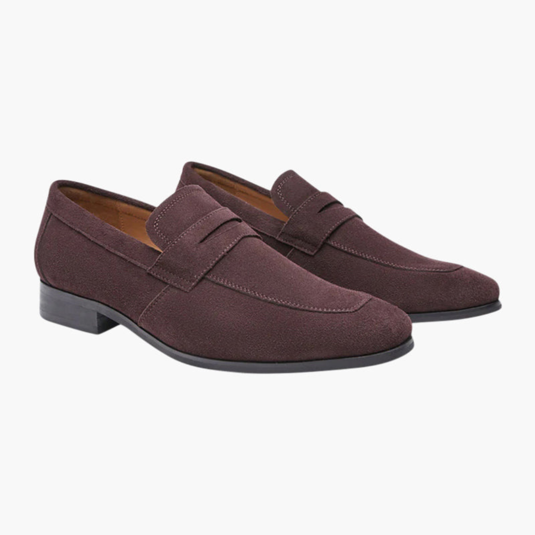 Maison Greyford | Men's Penny Loafers | Suede
