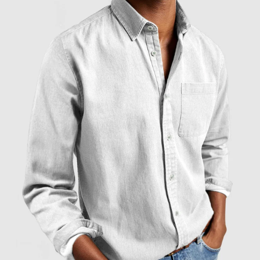 Maison Greyford | Men's Denim Shirt | Soft Cotton Blend