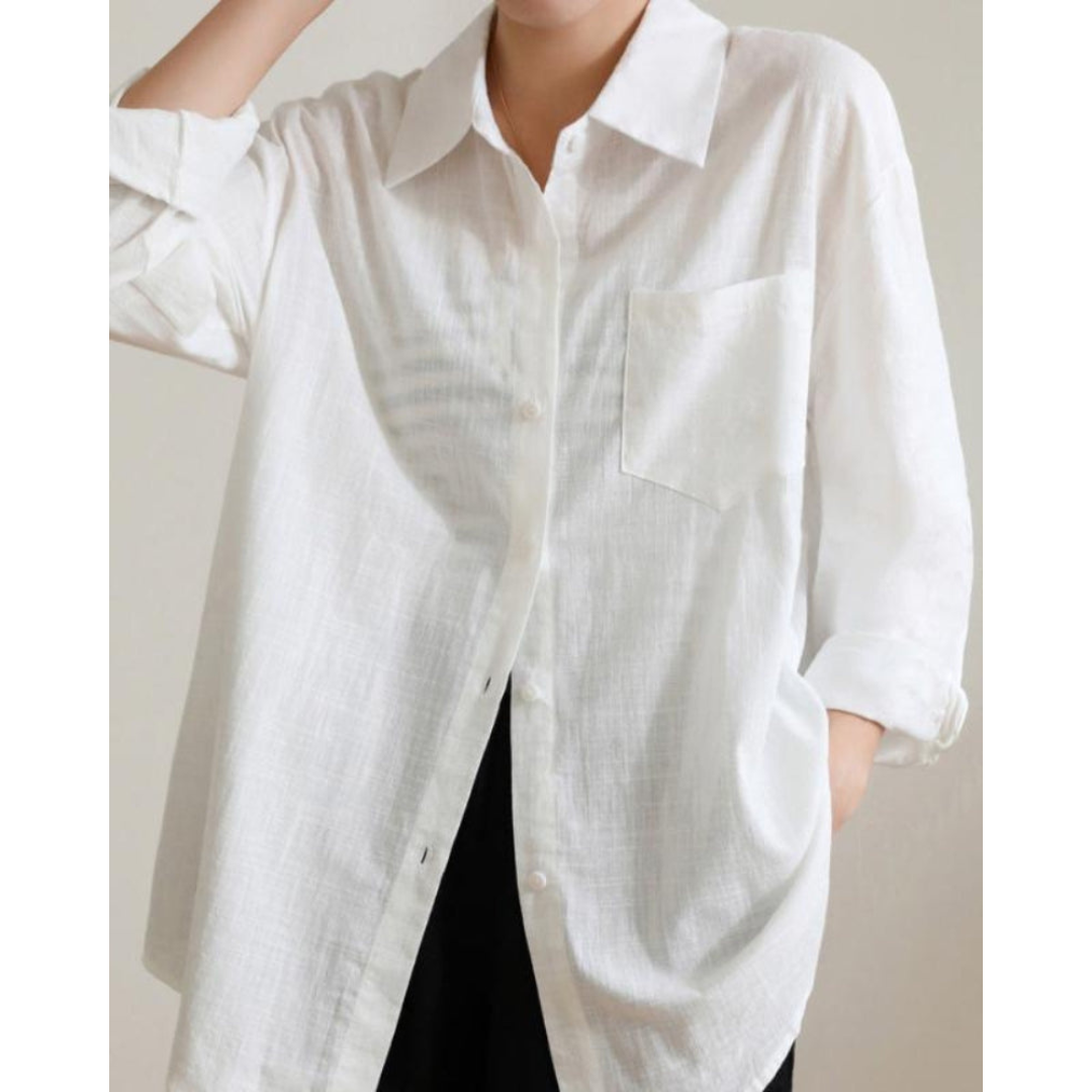 Maison Greyford | Women's Button-Up Shirt | Linen Long Sleeve