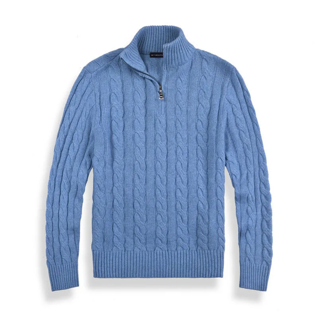 Maison Greyford | Men's Zip Up Sweater | Knitted
