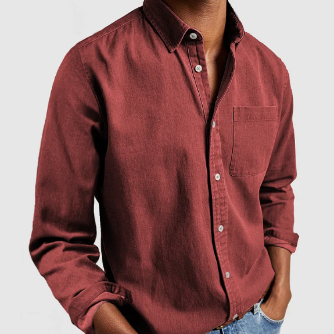 Maison Greyford | Men's Denim Shirt | Soft Cotton Blend