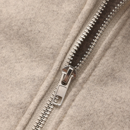 Maison Greyford | Women's Zip-Up Knit Hoodie | Old Money Essential