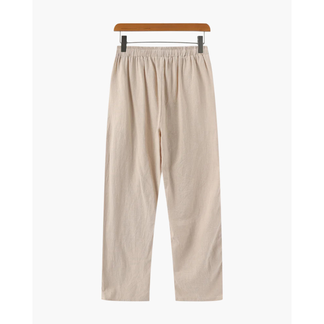 Maison Greyford | Men’s Casual Linen Trousers | Lightweight Comfort