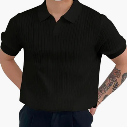 Maison Greyford | Men's Short Sleeve Polo | Ribbed