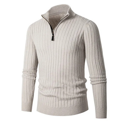 Maison Greyford | Men's Half-Zip Sweater | Ribbed