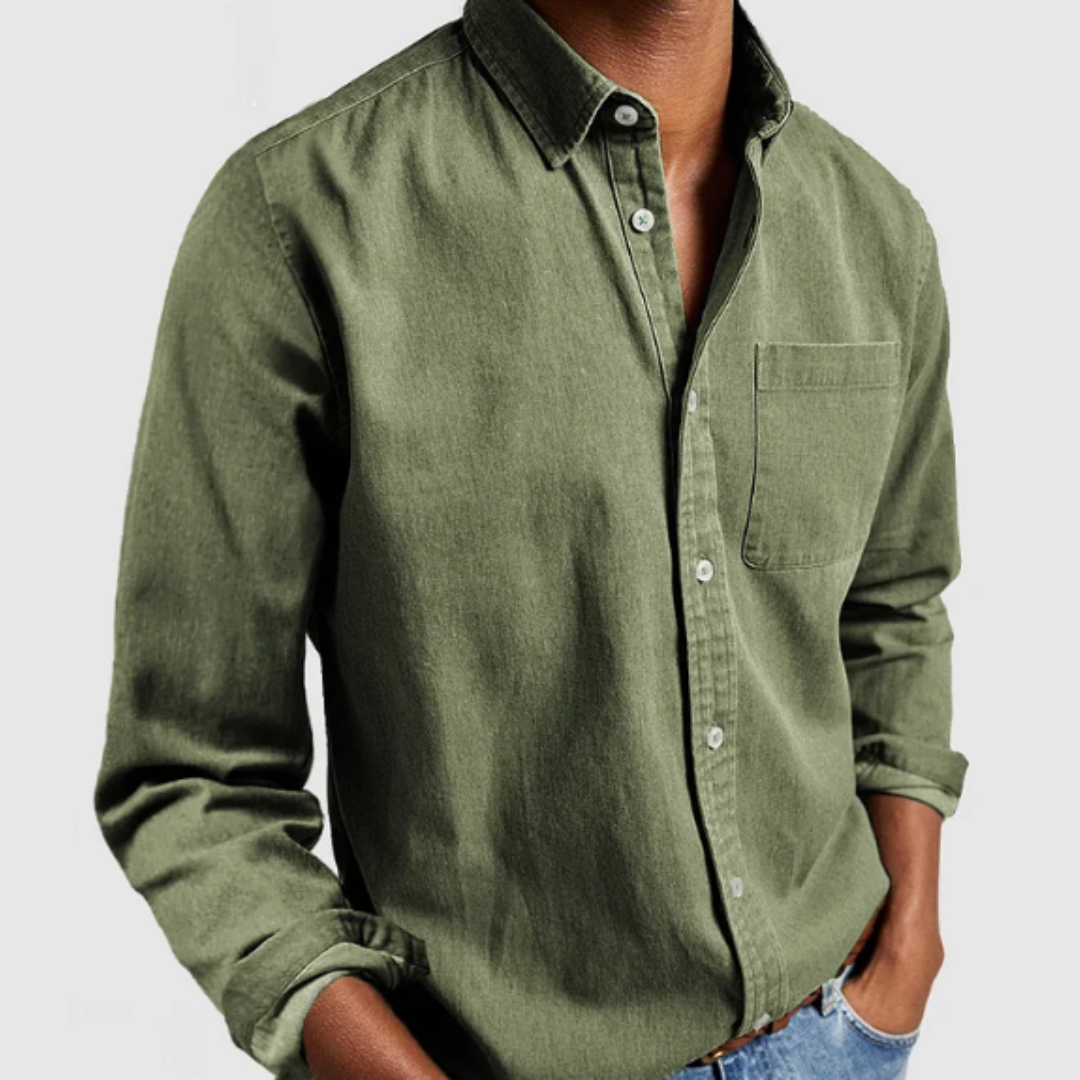 Maison Greyford | Men's Denim Shirt | Soft Cotton Blend