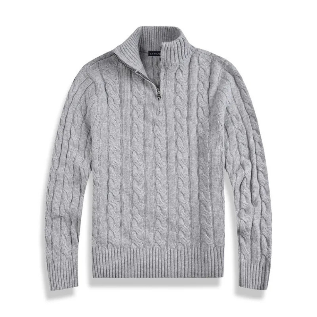 Maison Greyford | Men's Zip Up Sweater | Knitted