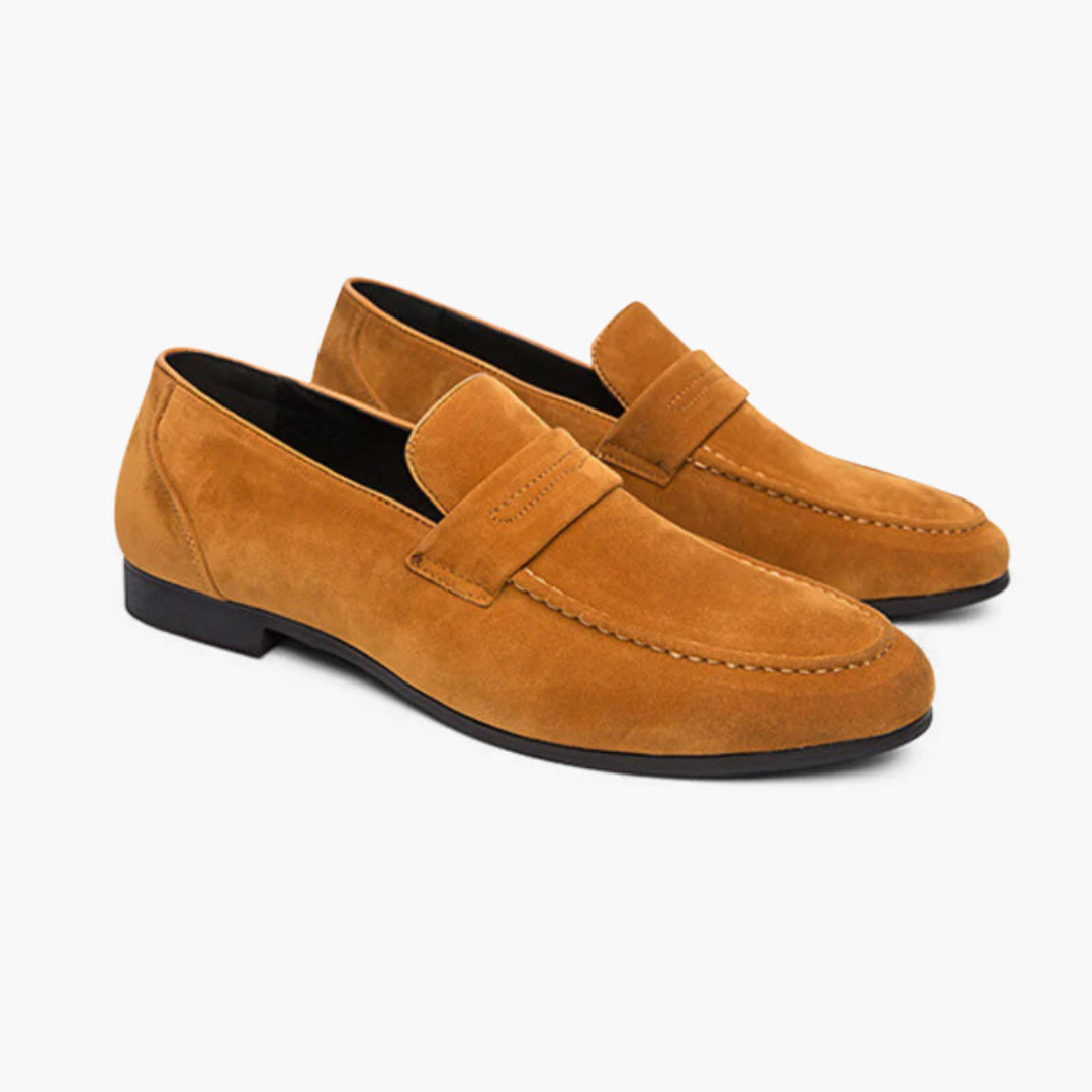 Maison Greyford | Men's Penny Loafers | Suede